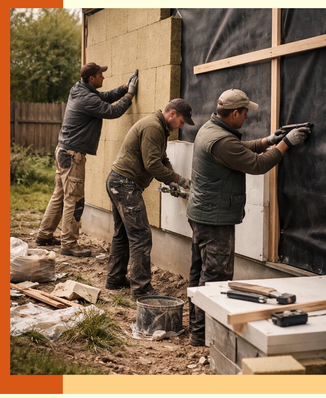 Утепление дачного дома под ключ в Егорьевске