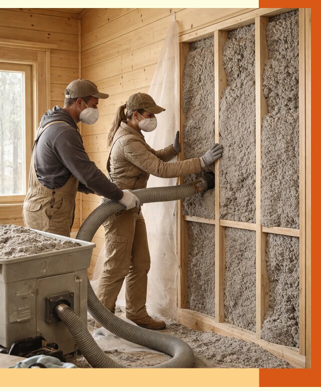 Утепление дачного дома эковатой в Егорьевске от 1468 руб./м2 — комплексно, ТепломастерГрь