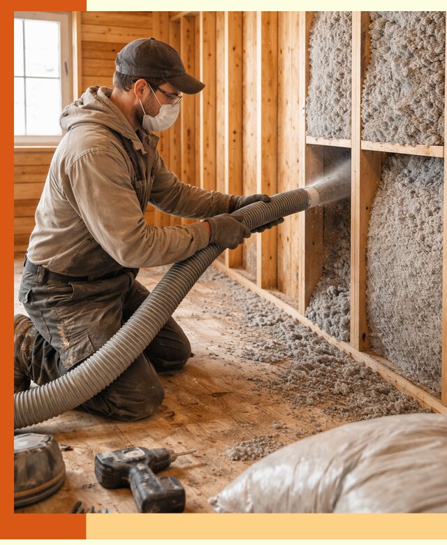 Утепление дачного дома эковатой в Егорьевске — быстро и надёжно