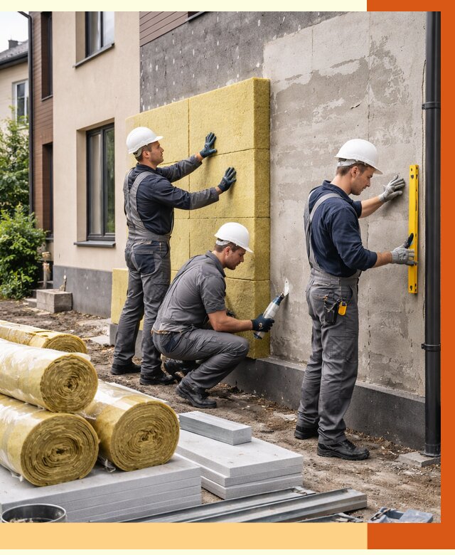 Утепление таунхауса в Егорьевске от 7291 руб/м2 — комплекс под ключ | ТепломастерГрь