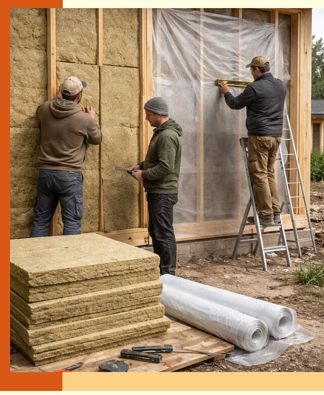 Утепление каркасного дома в Егорьевске под ключ с гарантией качества