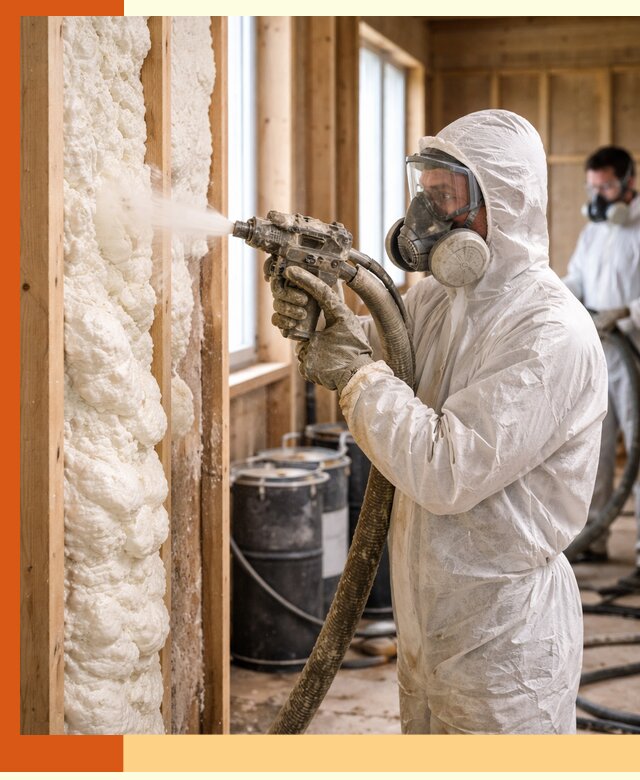 Утепление каркасного дома пенополиуретаном в Егорьевске