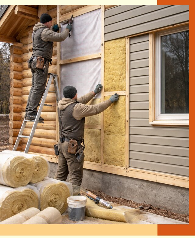 Утепление деревянного дома в Егорьевске от 6278 руб./м2 — заказать работы | ТепломастерГрь
