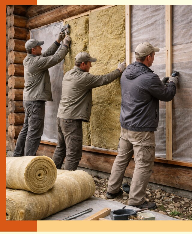 Утепление деревянного дома в Егорьевске эффективными технологиями