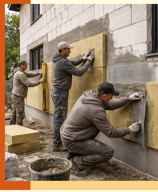 Утепление дома из газобетона в Егорьевске качественно и долговечно