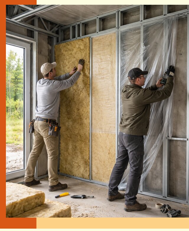 Утепление дома из ЛСТК в Егорьевске с гарантией качества и эффективности