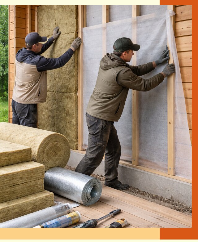 Утепление дома из двойного бруса в Егорьевске от 4860 руб./м² — ТепломастерГрь под ключ