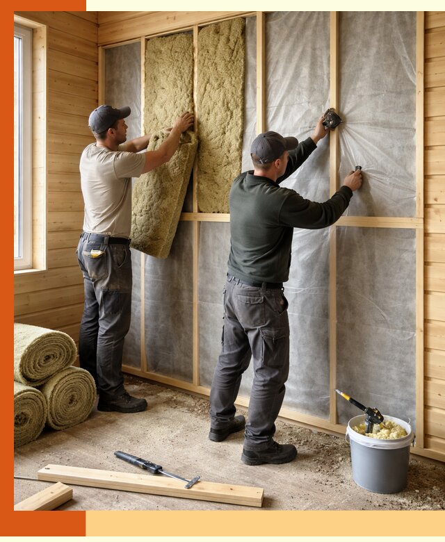 Утепление дома из минибруса в Егорьевске: комплексные теплоизоляционные работы