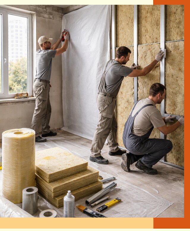 Утепление квартиры в Егорьевске от 4557 руб/м2 — утеплить квартиру изнутри и снаружи | ТепломастерГрь