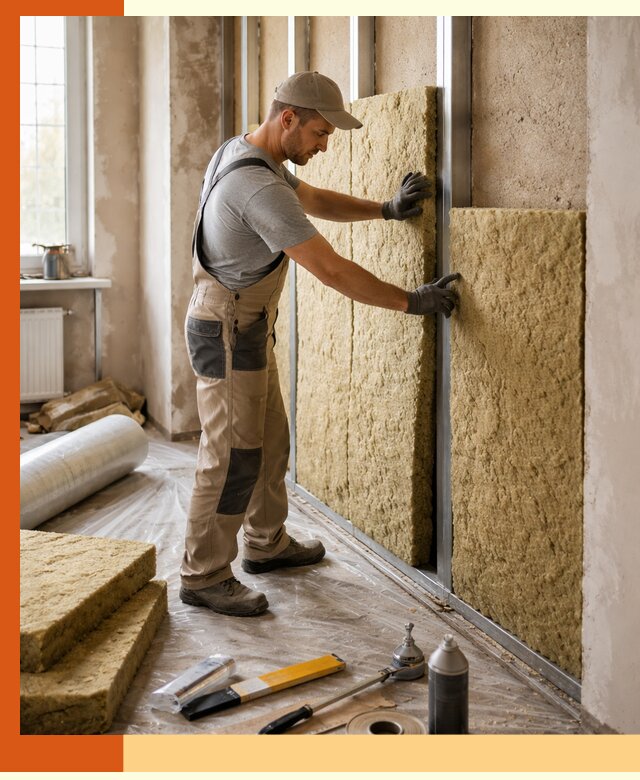 Утепление квартиры в Егорьевске — комплексная теплоизоляция стен и полов