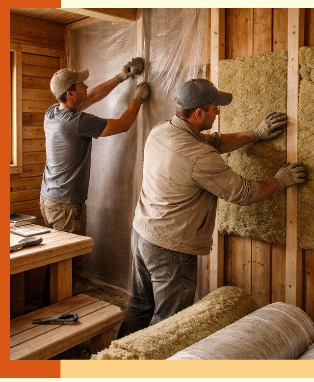 Утепление бани изнутри в Егорьевске качественно и недорого