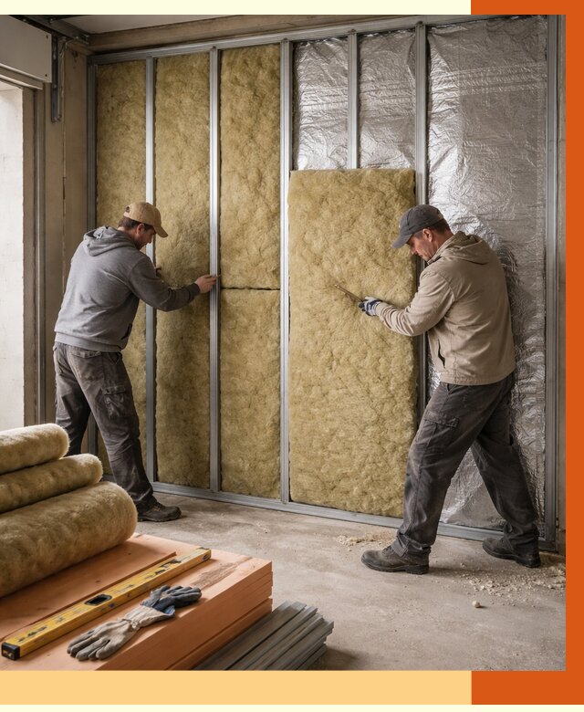 Утепление гаража изнутри в Егорьевске от 7595 руб/м2 — работы и цена | ТепломастерГрь