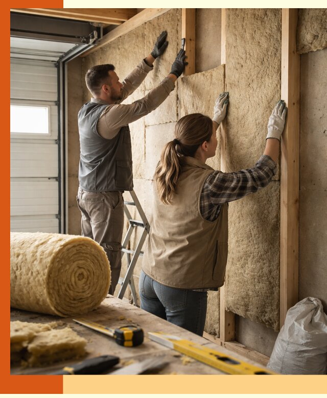 Утепление гаража изнутри в Егорьевске: быстро и надежно