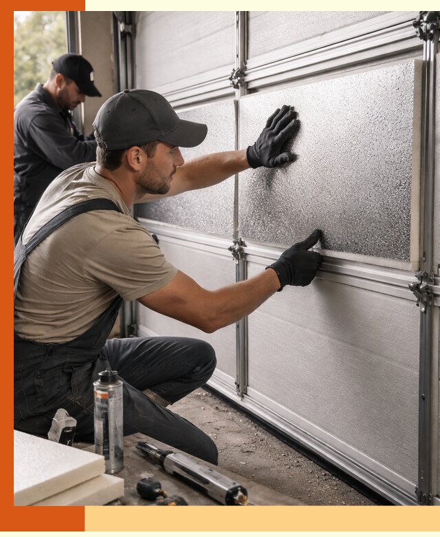 Утепление гаражных ворот в Егорьевске качественно и надежно