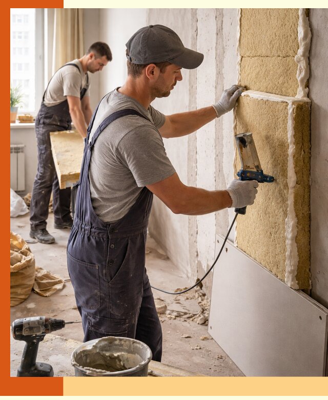 Утепление стен изнутри в Егорьевске — качественно и эффективно