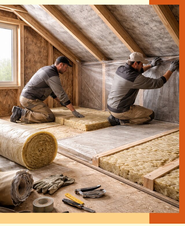 Утепление чердака в Егорьевске от 7595 руб/м² — теплоизоляция и комплексное утепление под ключ | ТепломастерГрь