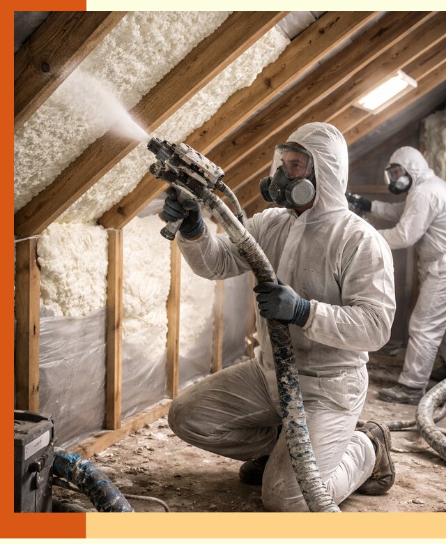 Утепление чердака пенополиуретаном (ППУ) в Егорьевске