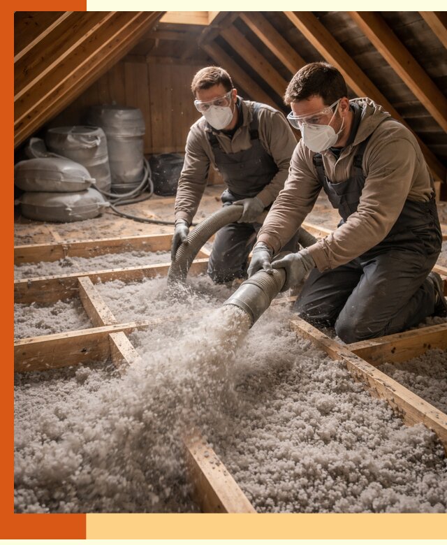 Утепление чердака эковатой в Егорьевске — быстро и надёжно