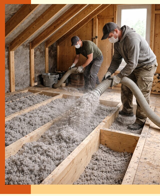 Утепление мансарды эковатой в Егорьевске с гарантией качества