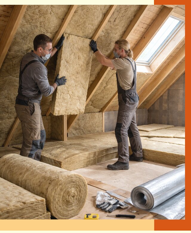 Утепление мансарды минватой в Егорьевске от 4253 руб./м2 — монтаж и пароизоляция | ТепломастерГрь
