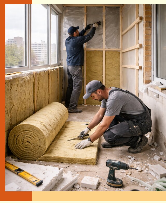 Утепление балкона под ключ в Егорьевске качественно и быстро