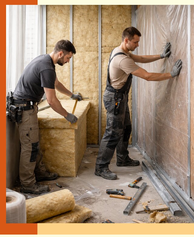 Профессиональное утепление лоджии в Егорьевске эффективно и надежно