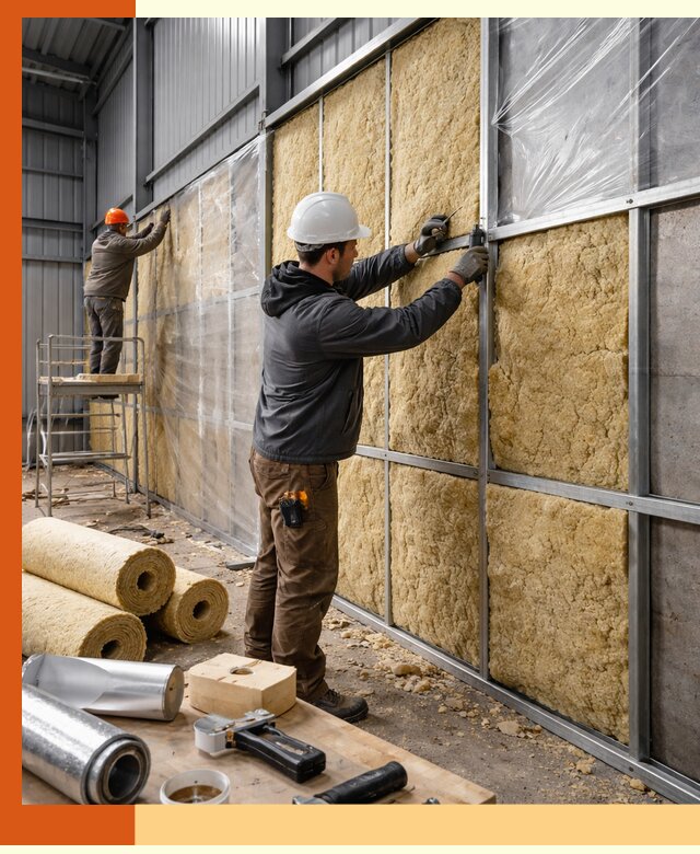 Утепление ангара в Егорьевске — профессиональная теплоизоляция помещений