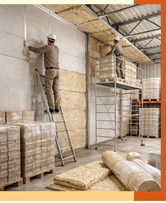 Утепление склада готовой продукции в Егорьевске от 1975 руб./м2 — комплексно | ТепломастерГрь