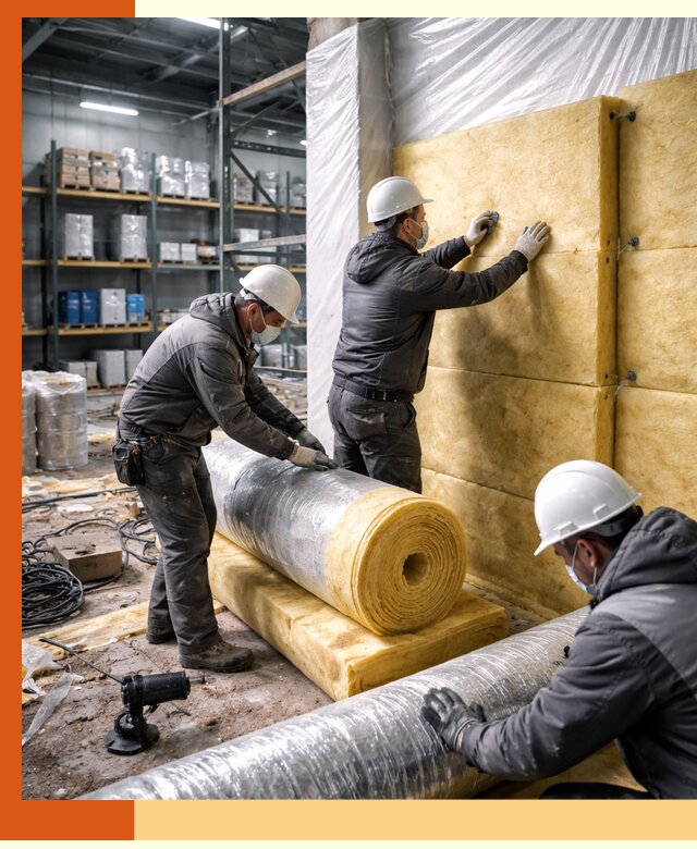 Утепление склада химсырья в Егорьевске: безопасная и эффективная изоляция