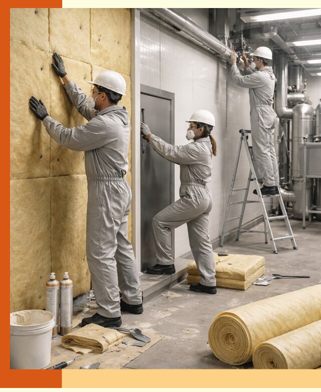 Утепление пищевого цеха под ключ в Егорьевске