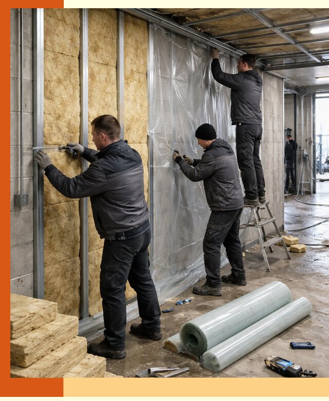 Профессиональное утепление автомойки в Егорьевске для любого типа помещений