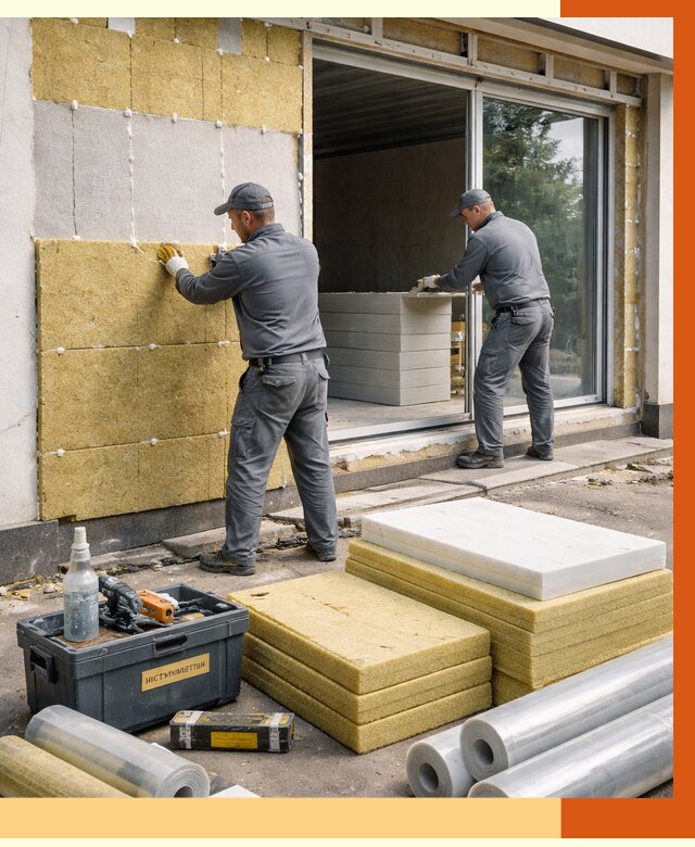 Утепление торгового павильона в Егорьевске от 14683 руб./м² под ключ | ТепломастерГрь