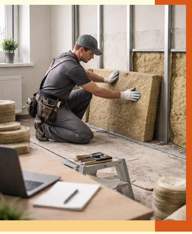 Утепление офиса в Егорьевске от 4557 руб/м2 — комплексное утепление офиса под ключ | ТепломастерГрь