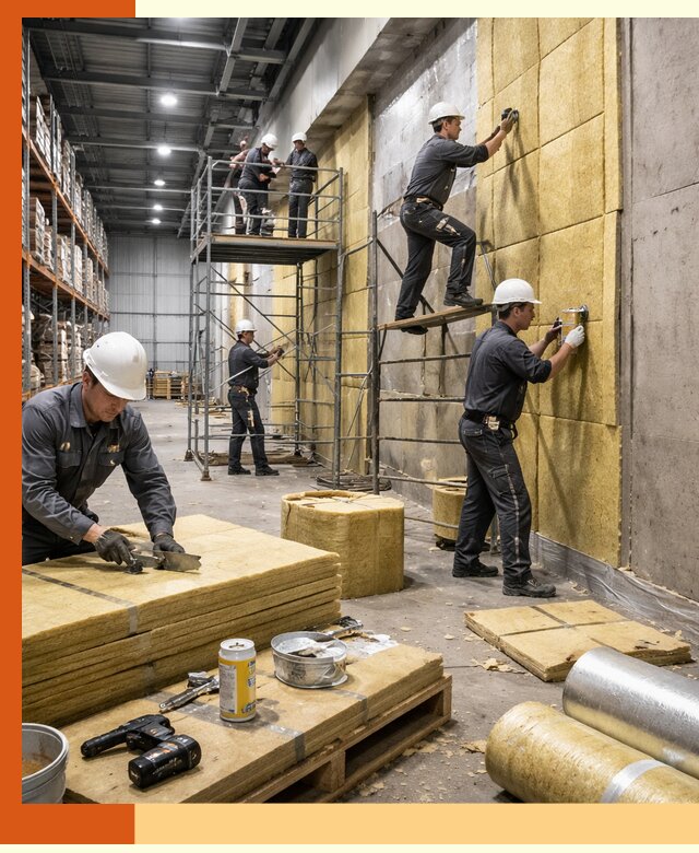 Утепление логистического центра в Егорьевске качественно и экономично