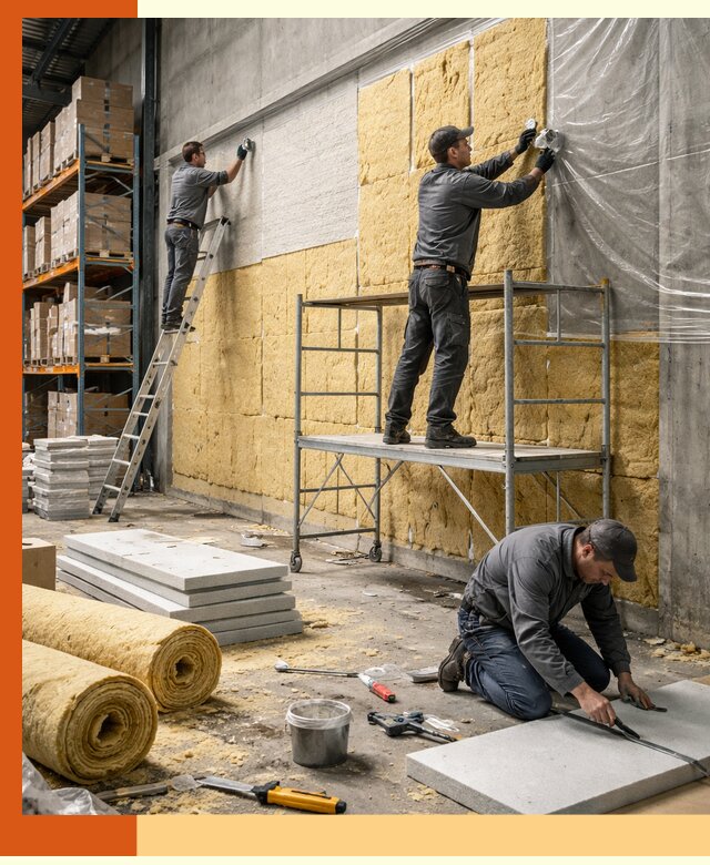 Утепление холодного склада под ключ в Егорьевске