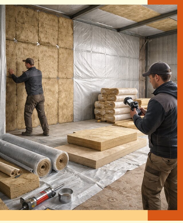 Утепление теплого склада в Егорьевске под ключ от 11645 руб/м² | ТепломастерГрь