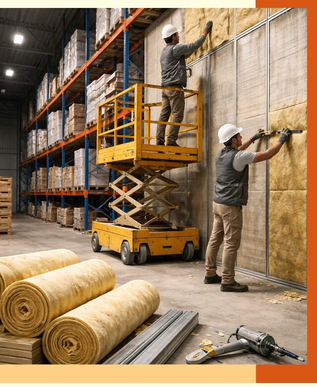 Утепление торгового склада в Егорьевске от 3240 руб/м2 — комплексно и под ключ | ТепломастерГрь