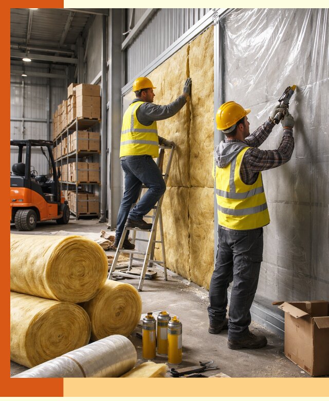 Утепление склада с техникой в Егорьевске под ключ