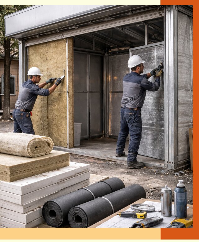 Утепление павильона шаурма в Егорьевске под ключ от 1215 руб. за м² | ТепломастерГрь