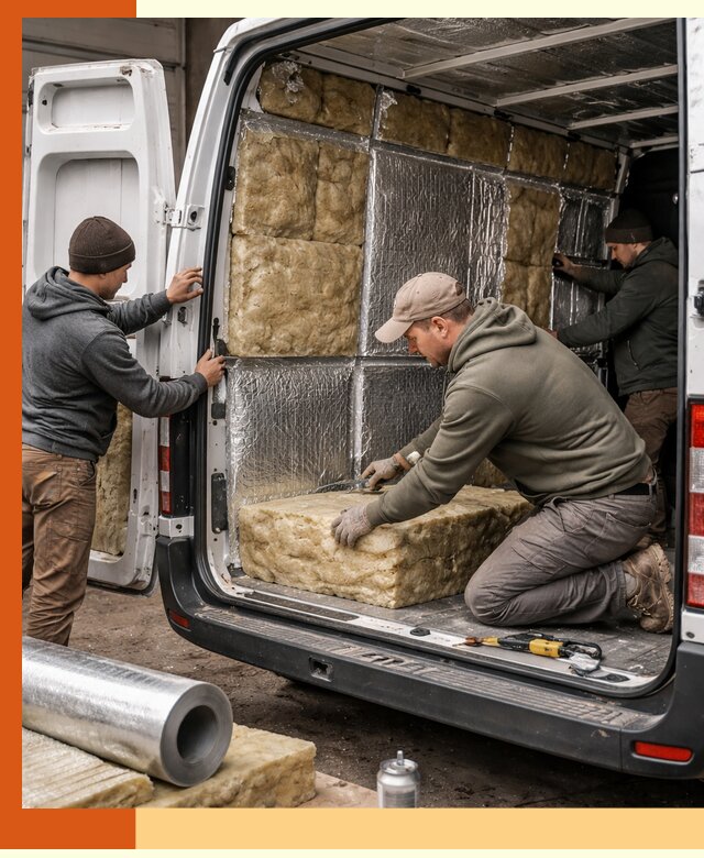 Утепление фургона в Егорьевске: профессиональная теплоизоляция и шумоизоляция