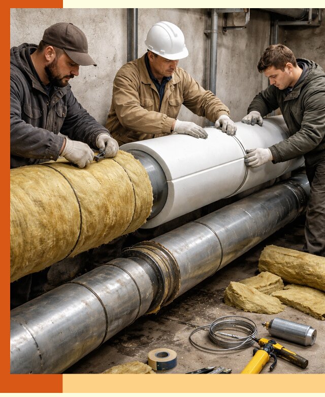 Утепление трубопровода в Егорьевске с гарантией энергоэффективности