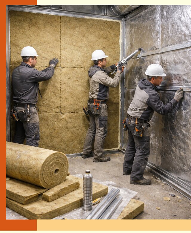 Утепление венткамеры в Егорьевске — качественная теплоизоляция и шумопоглощение