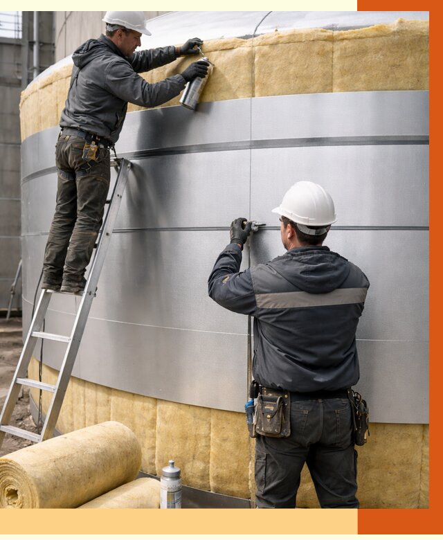 Утепление цистерны в Егорьевске пенополиуретаном от 14683 руб. под ключ | ТепломастерГрь