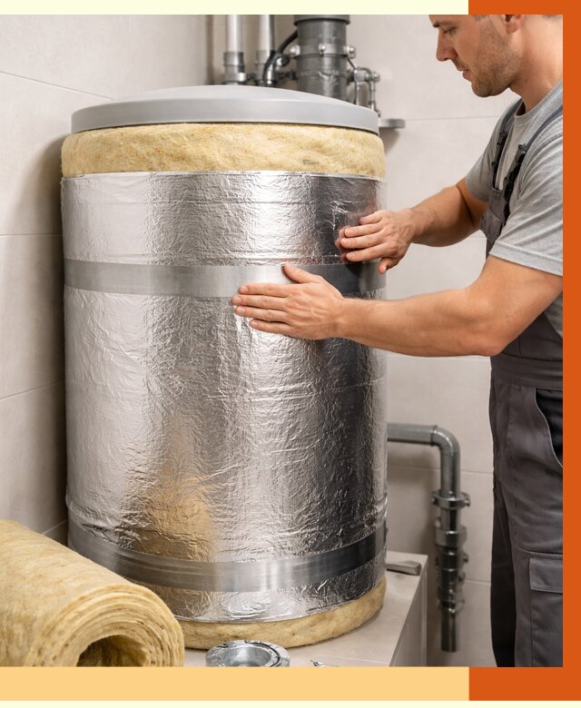 Утепление бойлера в Егорьевске от 4557 руб. под ключ | Утепление ППУ | ТепломастерГрь