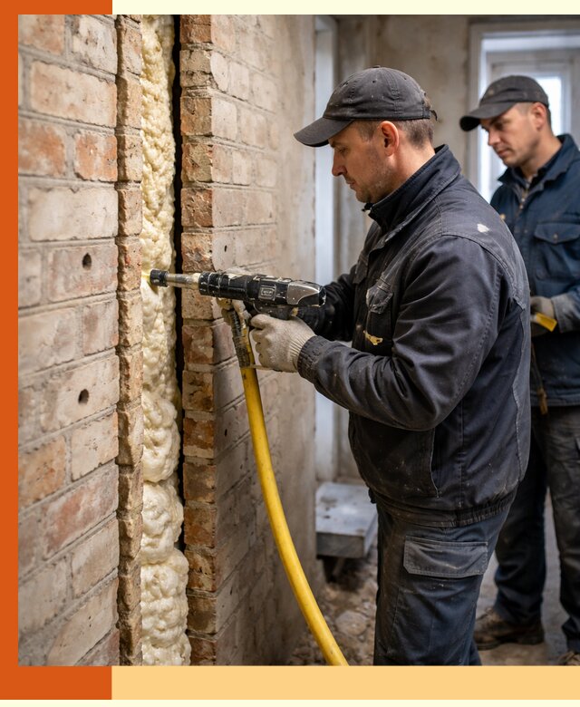 Межстеновое утепление пенополиуретаном в Егорьевске