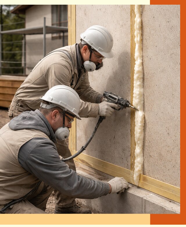 Утепление сип панелей ППУ в Егорьевске от 4860 руб. под ключ | ТепломастерГрь