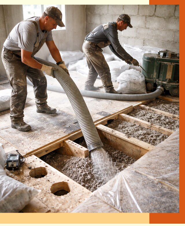 Заполнение пустот перекрытий в Егорьевске от 4557 руб. под ключ | ТепломастерГрь