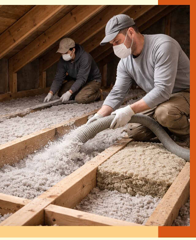 Заполнение полостей чердачного перекрытия в Егорьевске от 4557 руб. | ТепломастерГрь