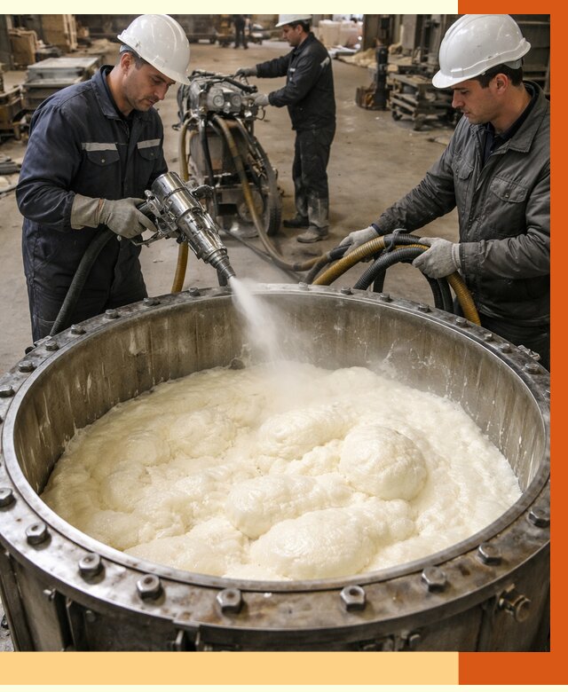 Заливка ППУ в емкости в Егорьевске от 7341 руб. — утепление емкости под ключ | ТепломастерГрь