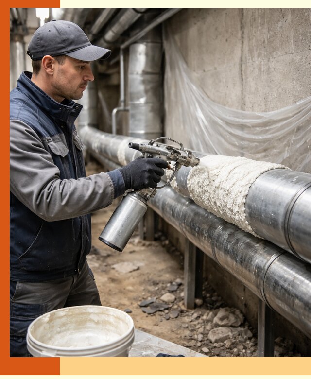 Утепление труб жидкой теплоизоляцией в Егорьевске